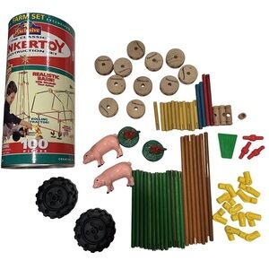Vintage The Classic Tinkertoy Construction Set Toys R Us Farm Exclusive Building